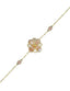 Pink White Mother-of-Pearl Rosella Gold Bracelet
