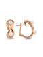 White Pearl Rose Gold Earrings