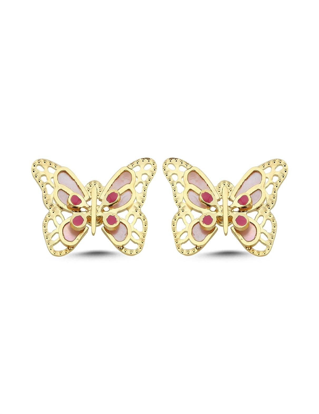Butterfly Italian Gold Earrings