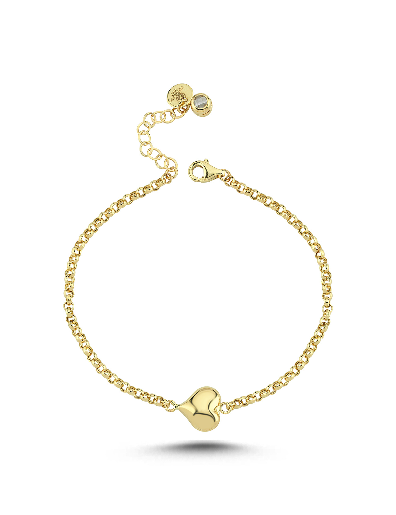 Chain Heart Gold Bracelet Main image