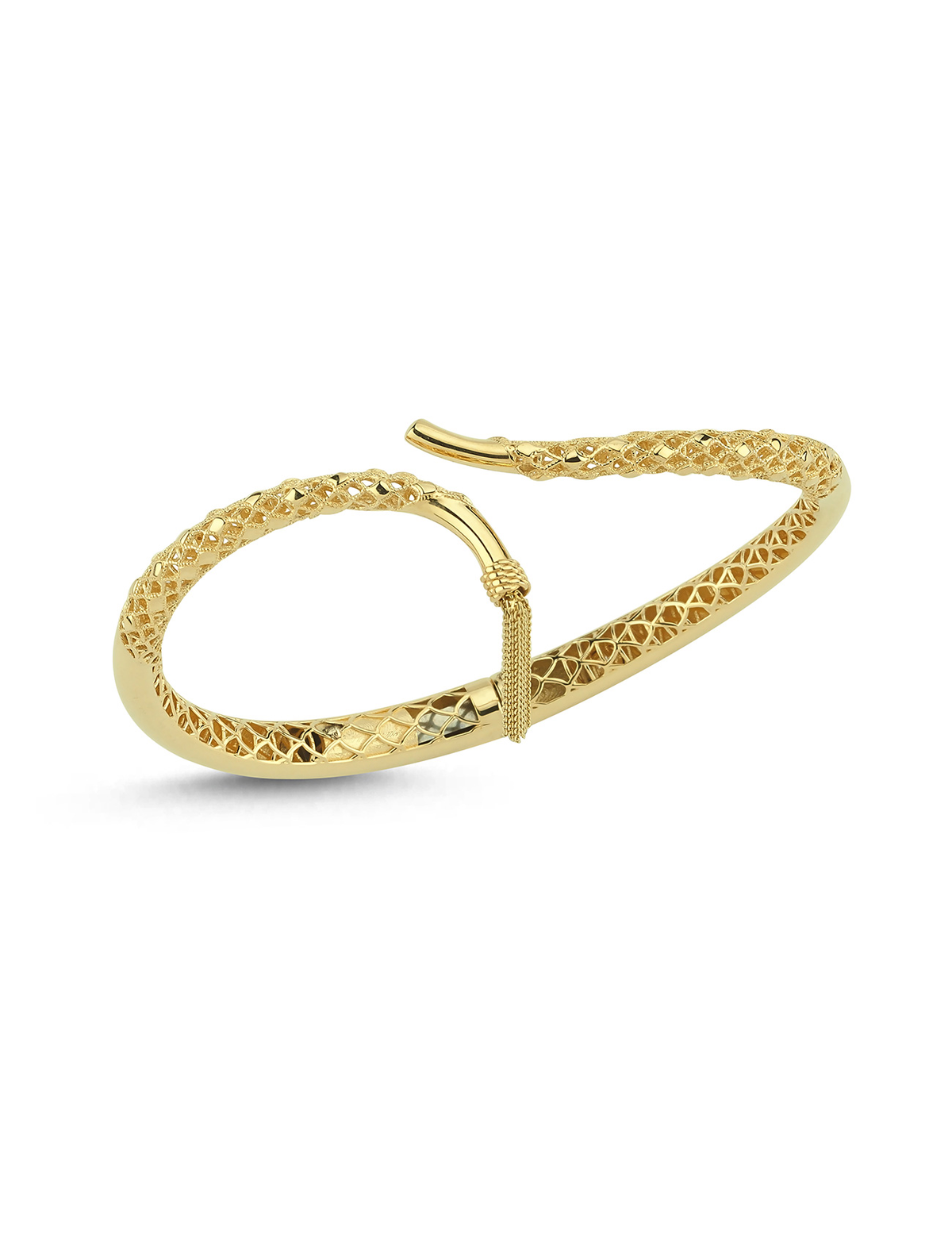 14K Design Gold Cuff Bracelet Main image