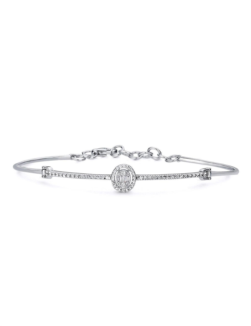 0.08 Carat Baguette Diamond Bracelet