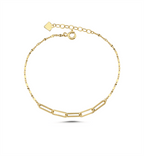 Boomerang Paperclip Gold Bracelet