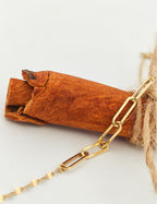 Boomerang Paperclip Gold Bracelet