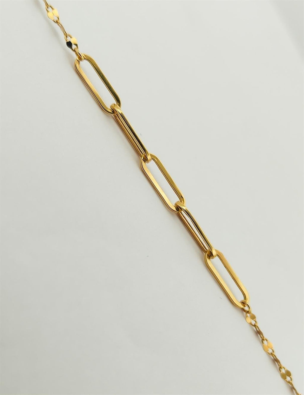 Boomerang Paperclip Gold Bracelet