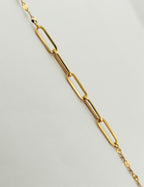 Boomerang Paperclip Gold Bracelet
