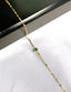 Round Green Stone-Set Gold Bracelet
