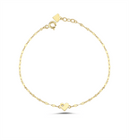 Heart Boomerang Gold Bracelet