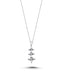 0.06 Carat Diamond Three Stone Necklace