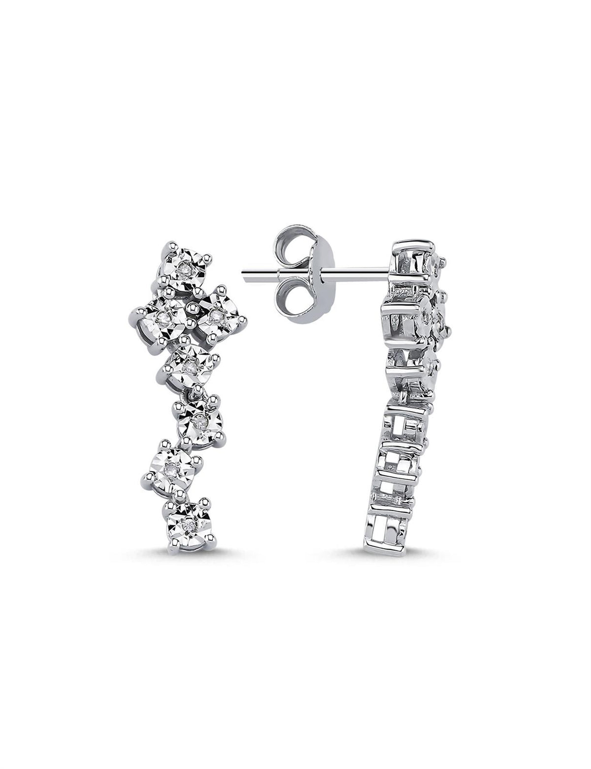 0.05 Carat Diamond Earrings