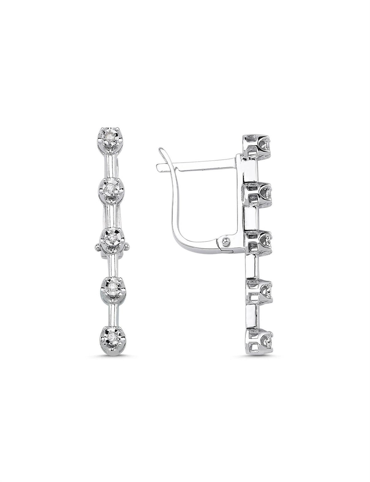 0.07 Carat Diamond Tennis Earrings Main image