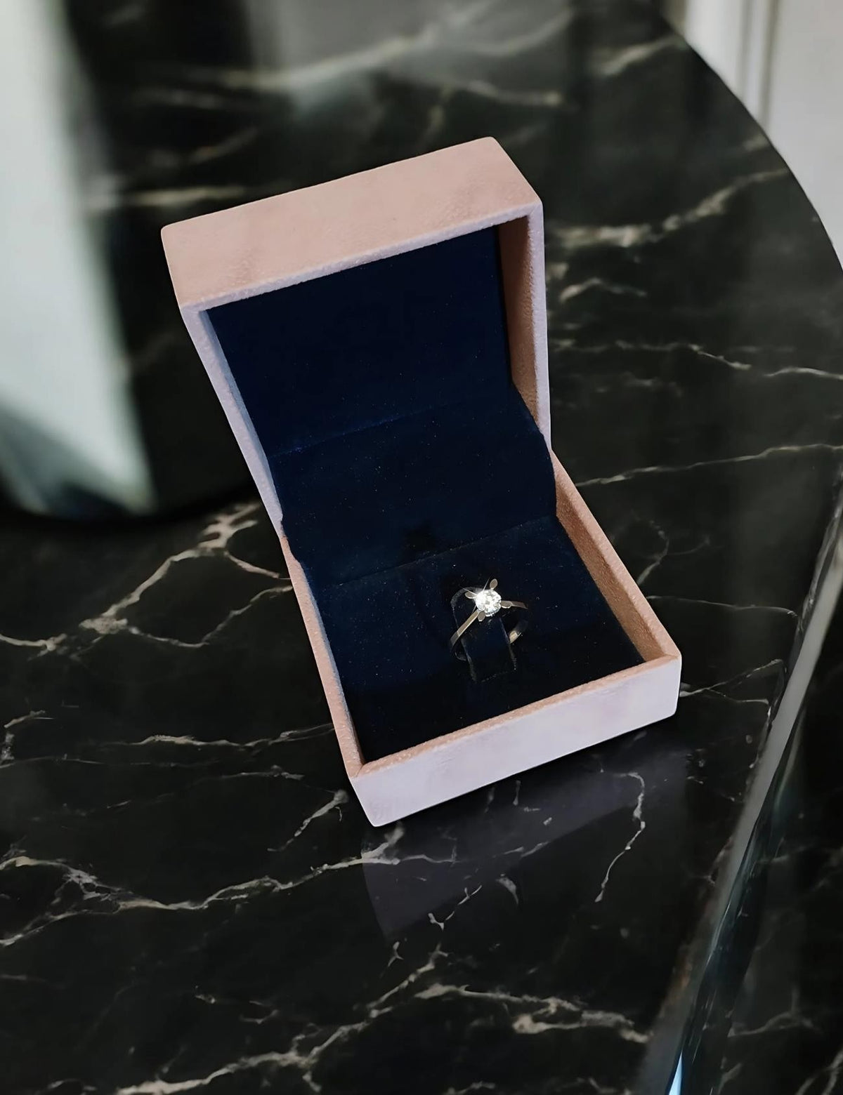 0.50 Carat V Setting Diamond Solitaire Ring