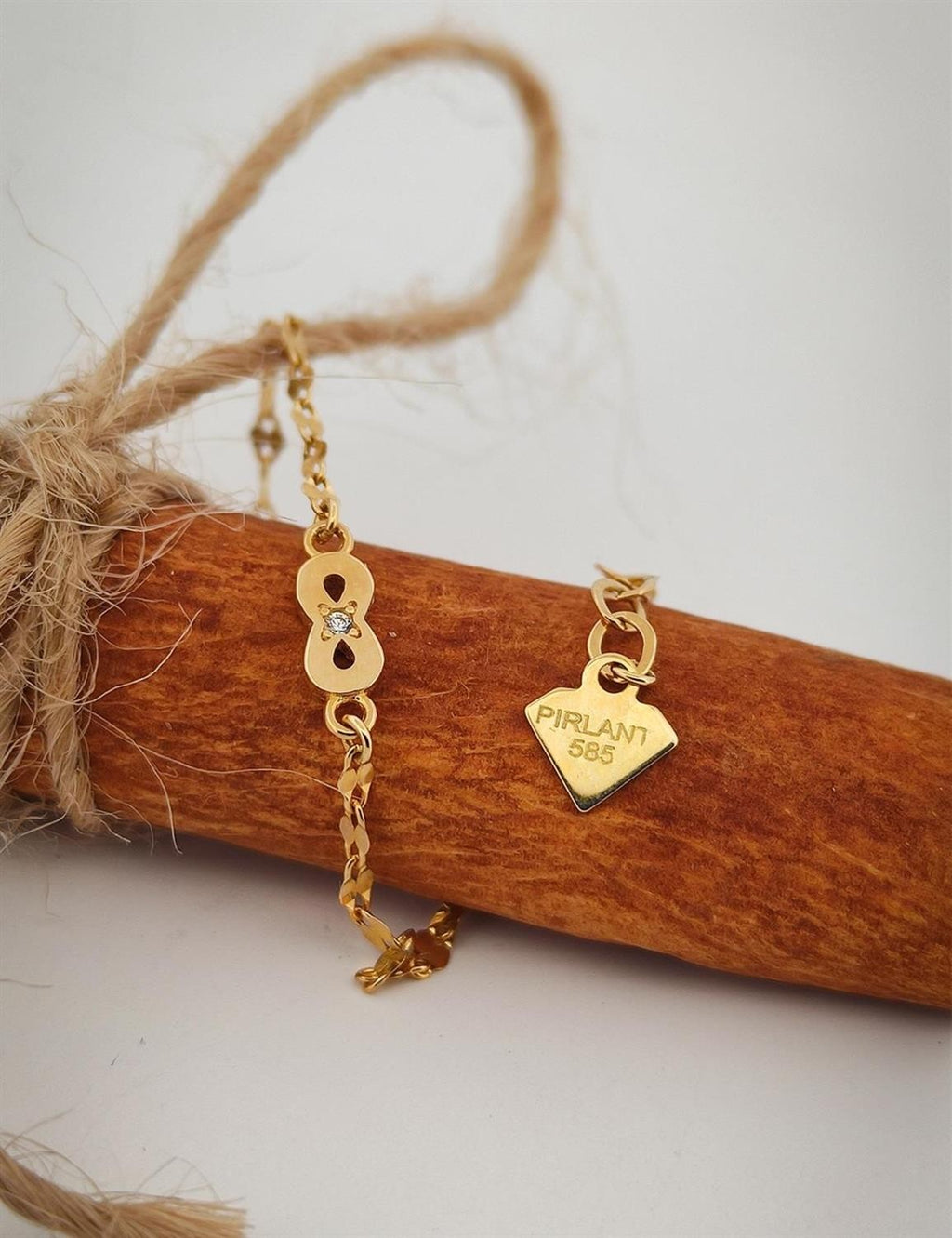 Infinity Boomerang Gold Bracelet