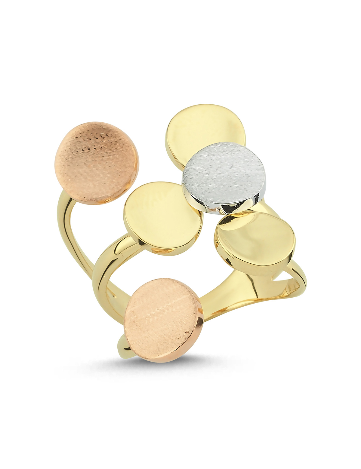 Six-Button Gold Ring Main image