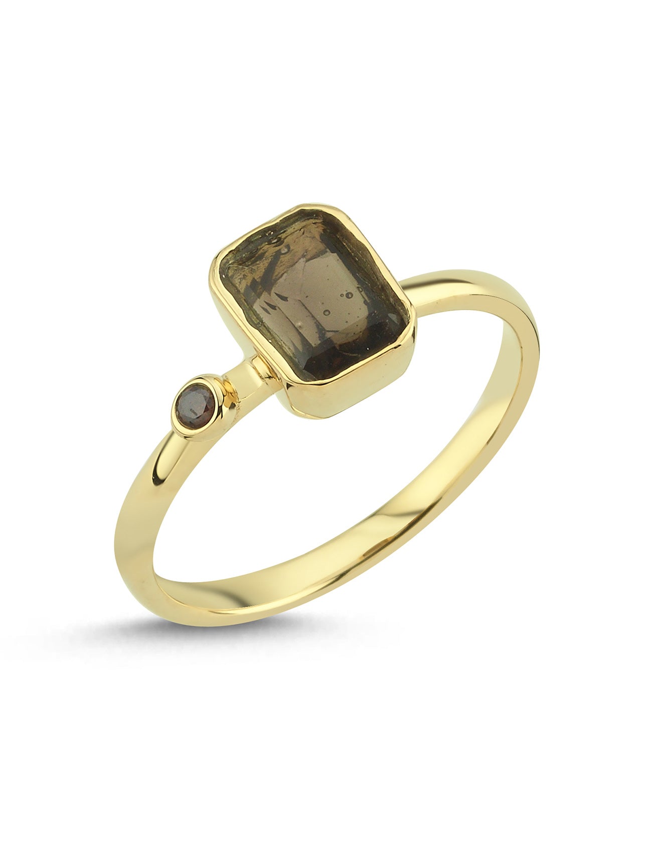Night Silhouette Gold Ring