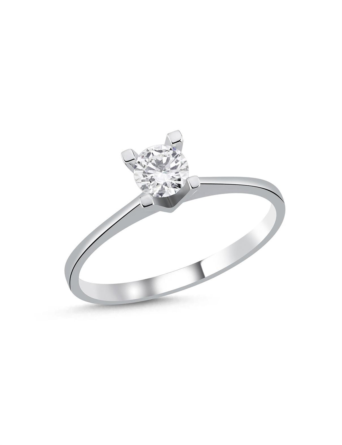 0.30 Carat Delicate Prong Diamond Solitaire Ring