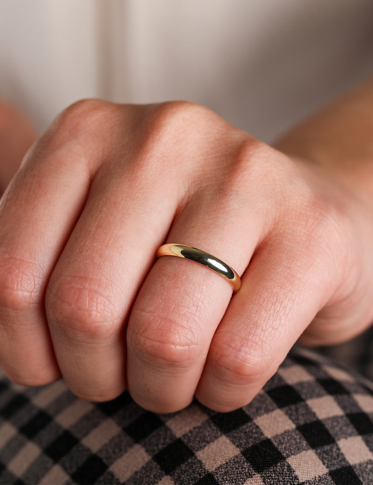 Yellow Gold Wedding Band 3mm
