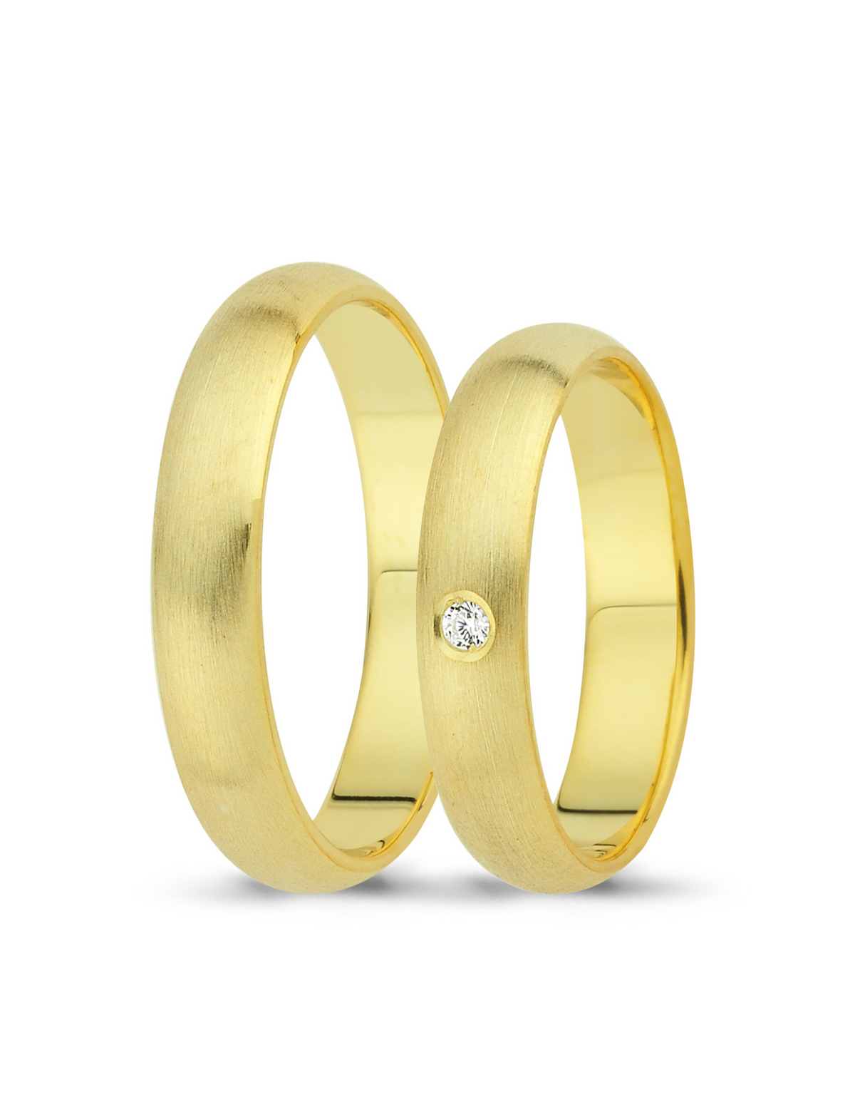 Yellow Gold Wedding Band 4mm Main image