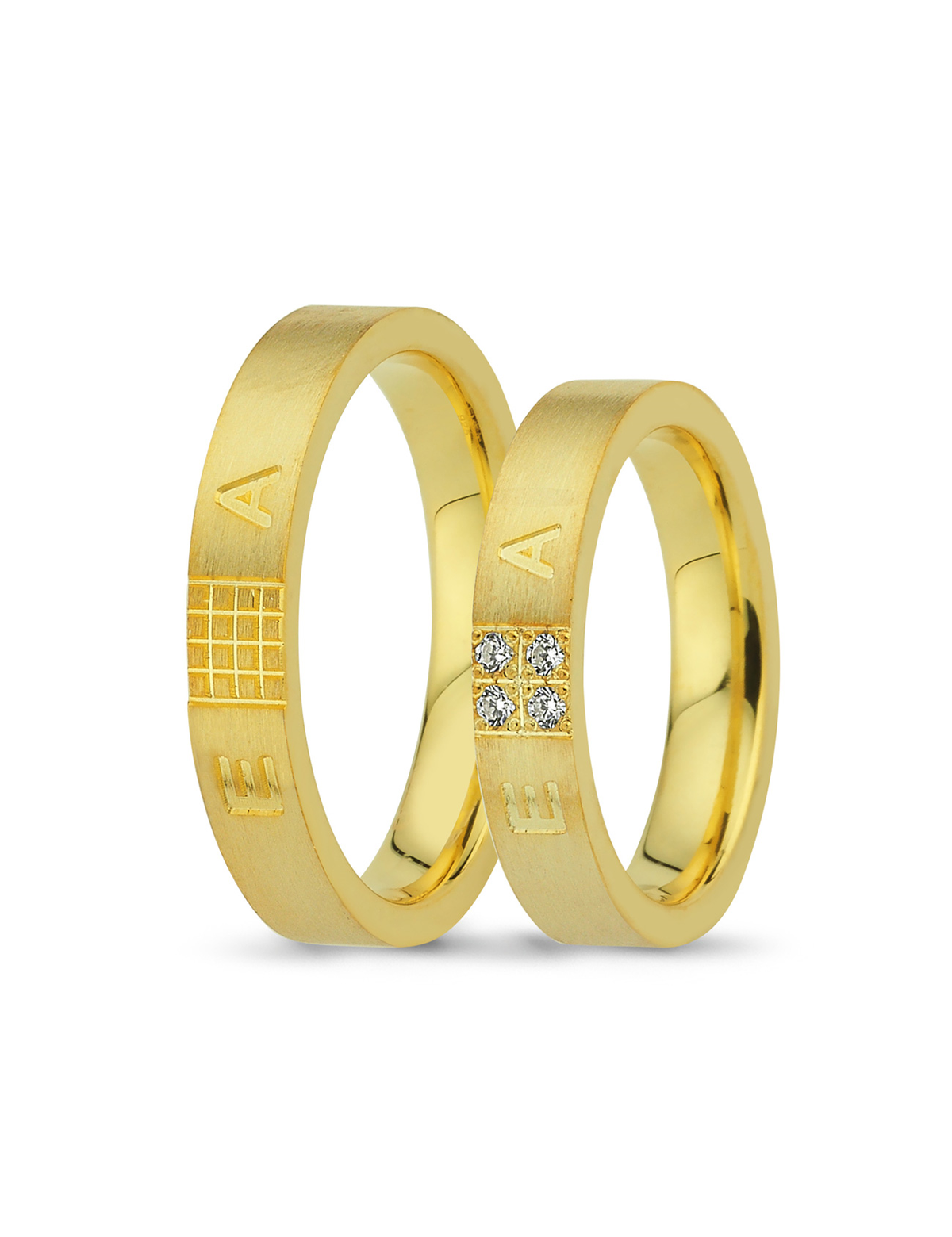 Yellow Gold Wedding Band 4mm Main image