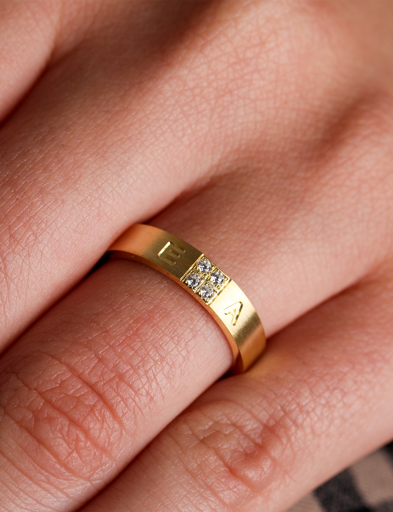 Yellow Gold Wedding Band 4mm