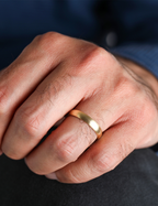 Yellow Gold Wedding Band 4mm