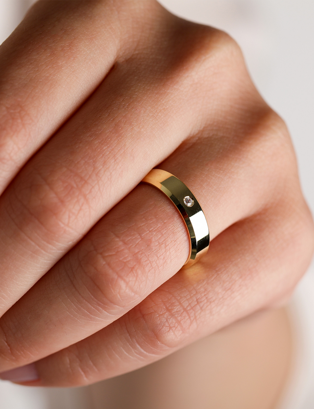 Yellow Gold Wedding Band 5mm