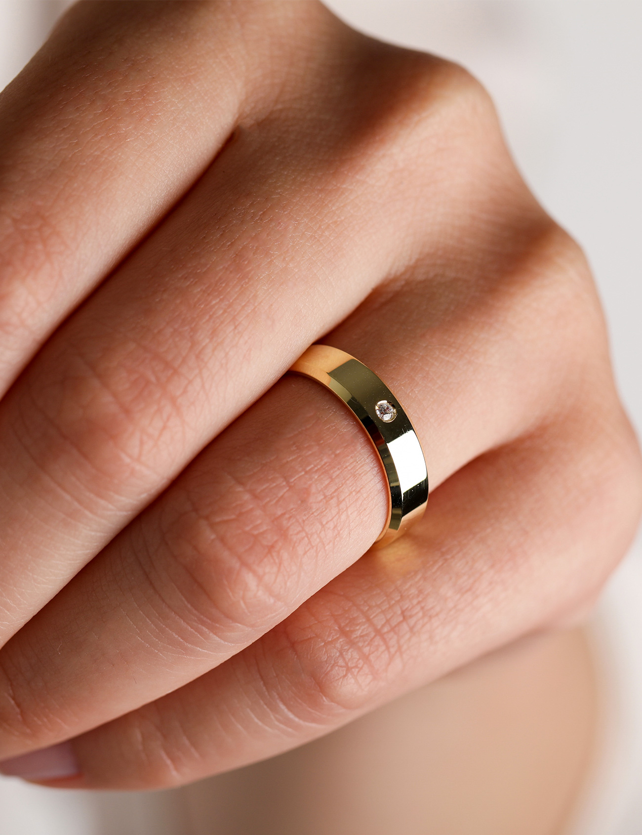 Yellow Gold Wedding Band 5mm
