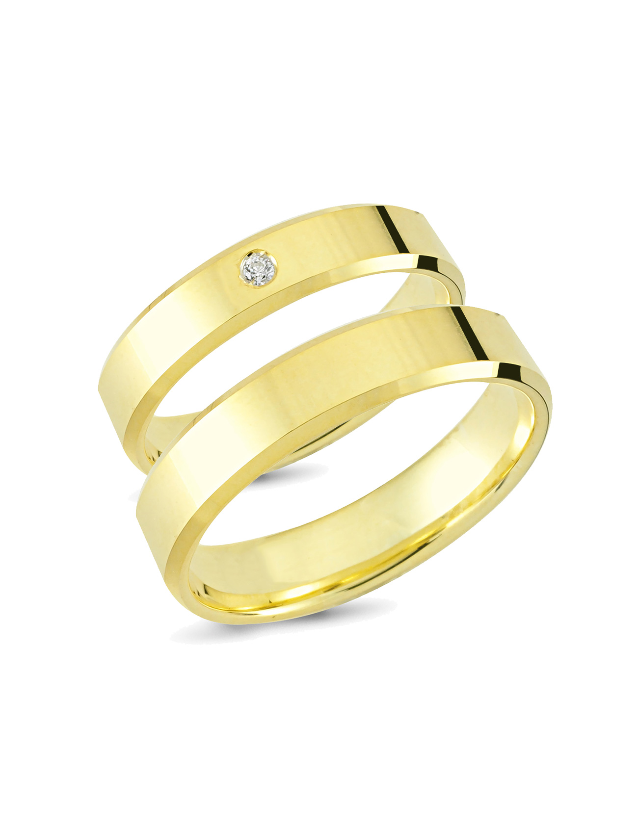 Yellow Gold Wedding Band 5mm Main image