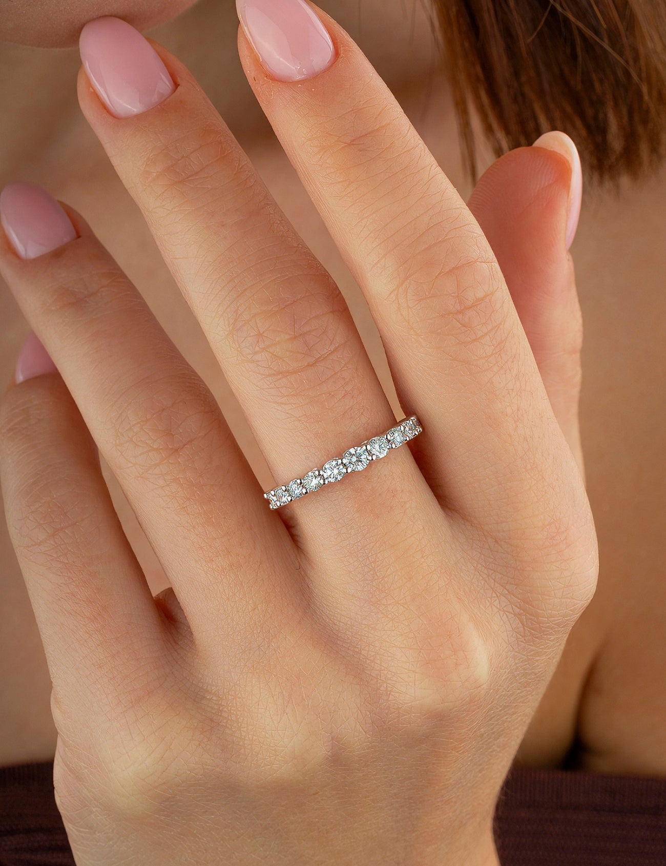 0.50 Carat Diamond Half-Eternity Ring