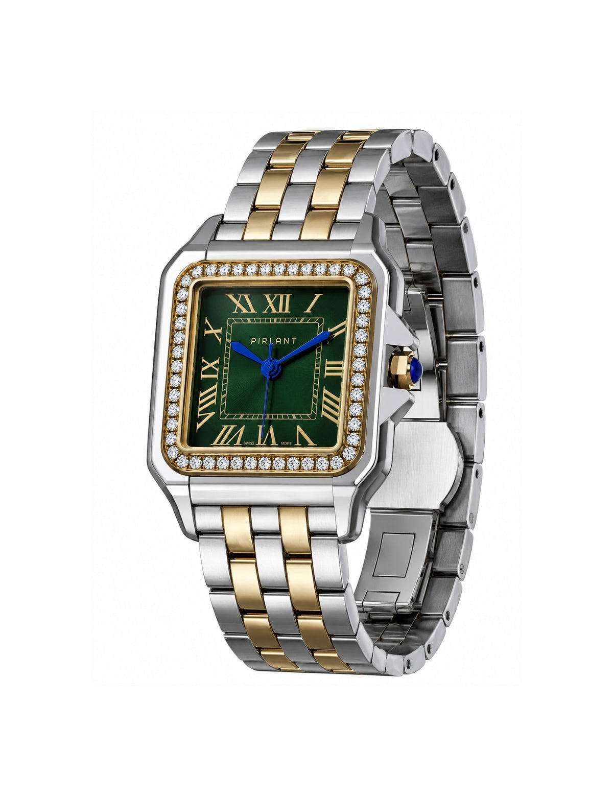 PIRLANT SBL03-2-YE Green Dial Square Women's Quartz Watch Secondary image