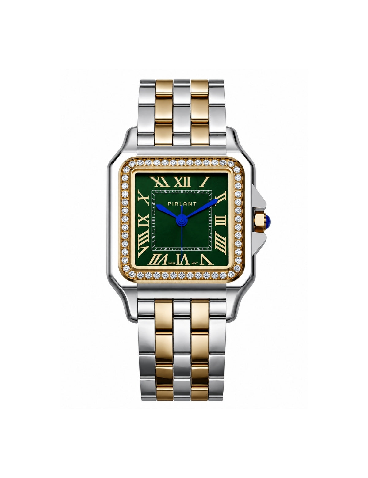 PIRLANT SBL03-2-YE Green Dial Square Women's Quartz Watch – product photo 4 Main image