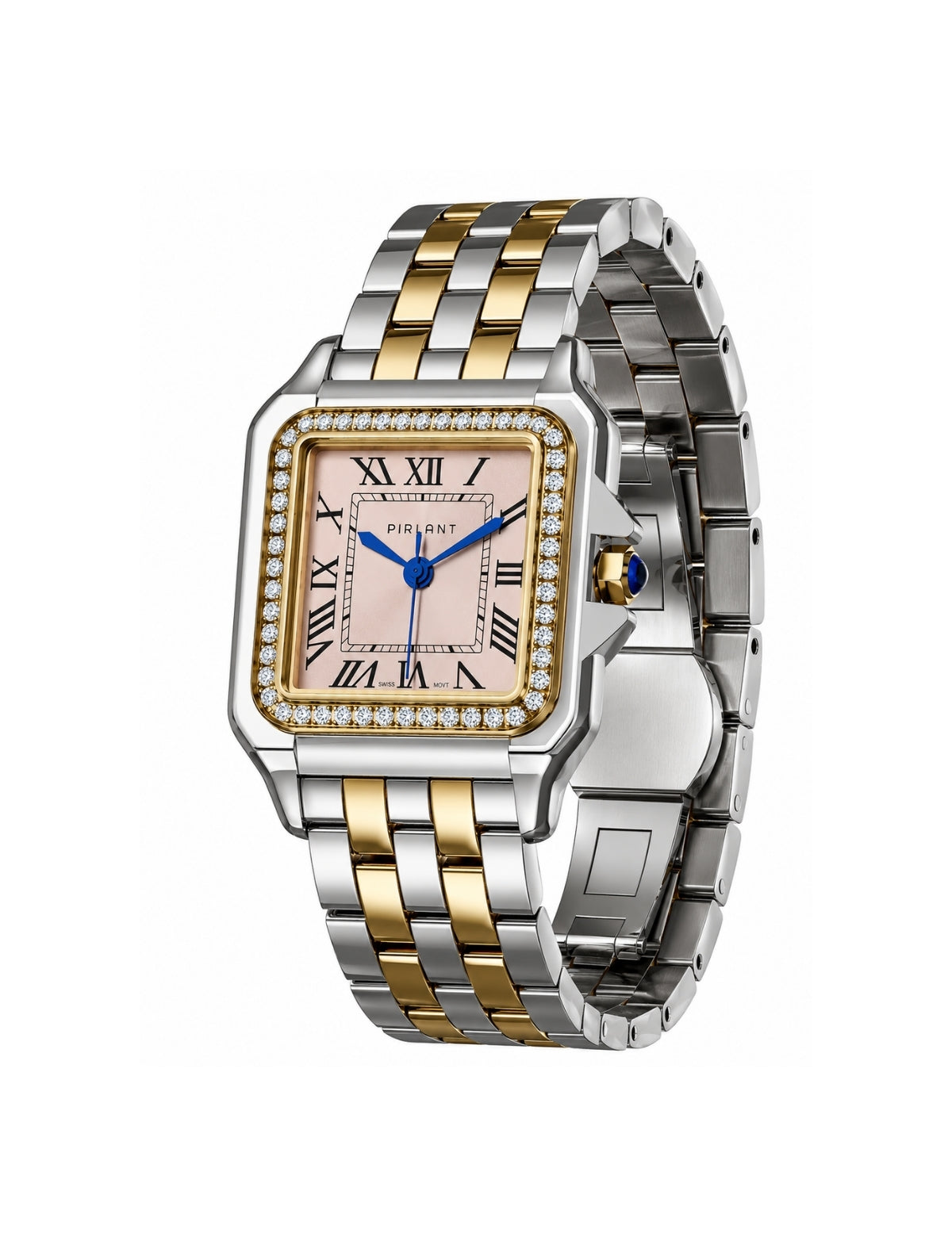 PIRLANT SBL03-2-SO Salmon Dial Square Women's Quartz Watch Secondary image