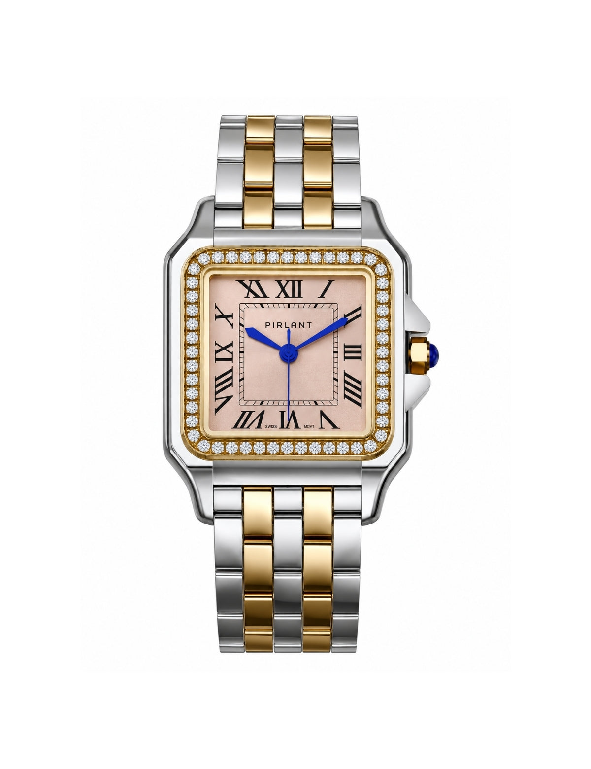 PIRLANT SBL03-2-SO Salmon Dial Square Women's Quartz Watch – product photo 4 Main image