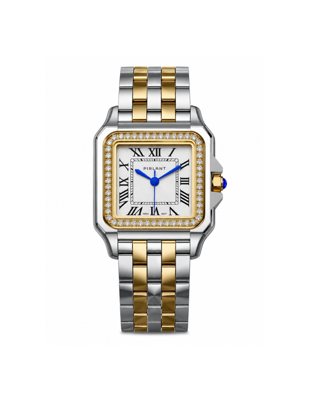 PIRLANT SBL03-2-SE Mother-of-Pearl Dial Square Women's Quartz Watch – product photo 4 Main image
