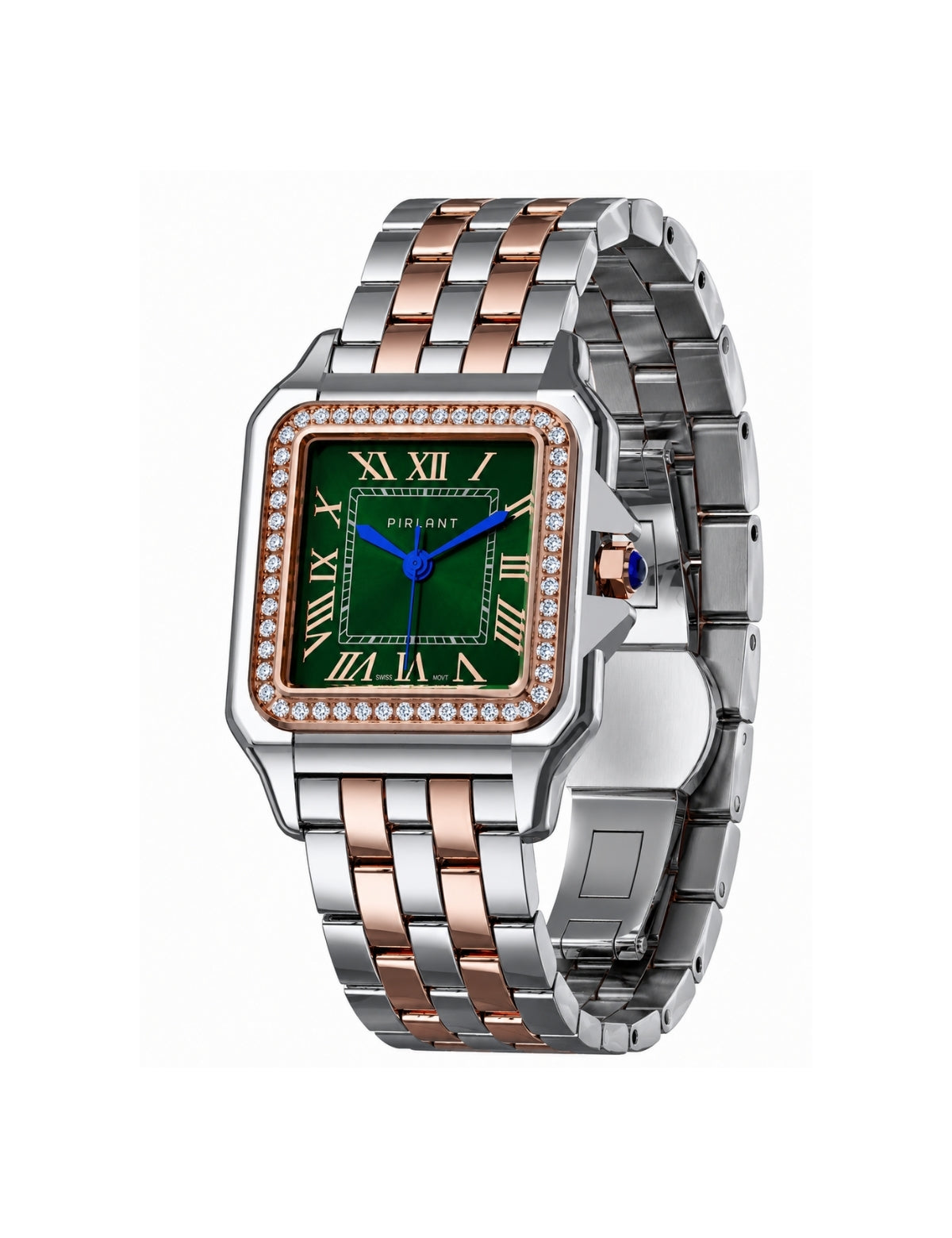 PIRLANT SBL03-3-YE Green Dial Square Women's Quartz Watch Secondary image