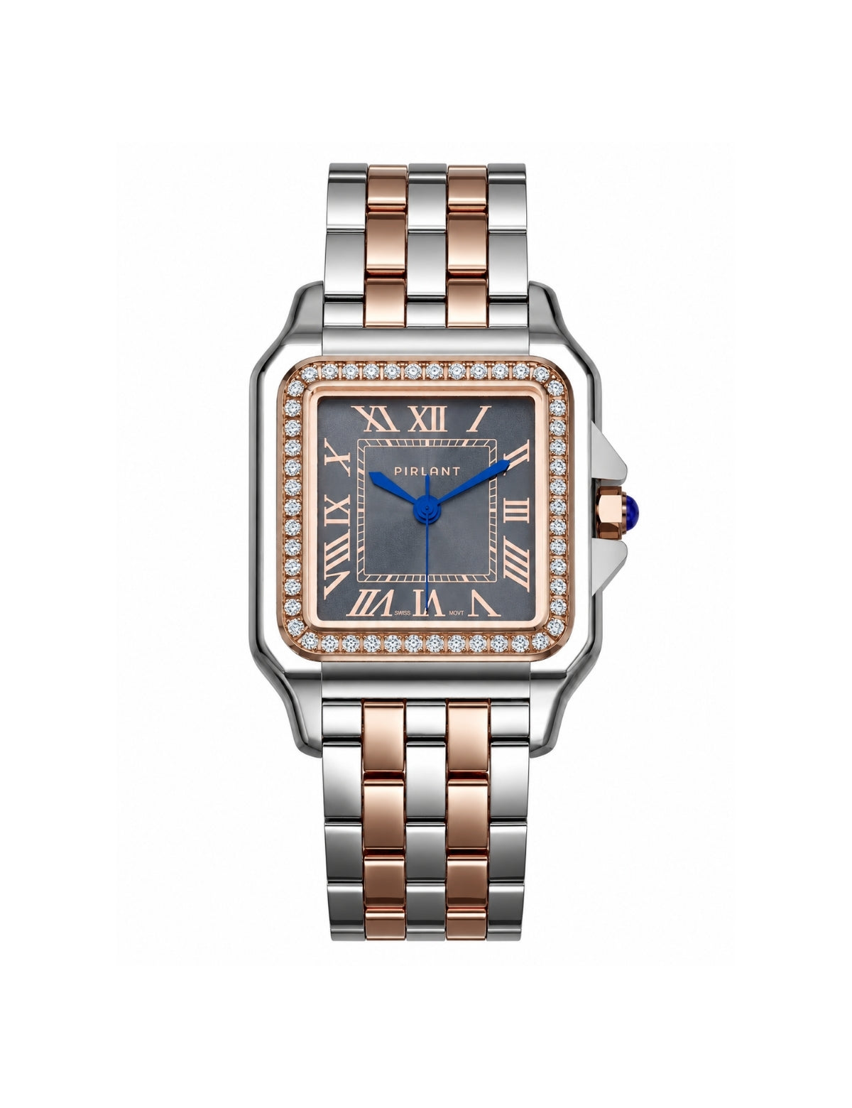 PIRLANT SBL03-3-GR Gray Dial Square Women's Quartz Watch – product photo 4 Main image