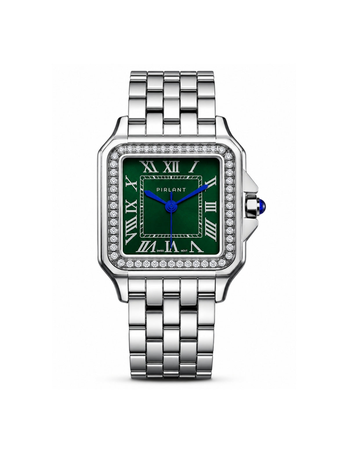 PIRLANT SBL03-1-YE Green Dial Square Women's Quartz Watch – product photo 4 Main image