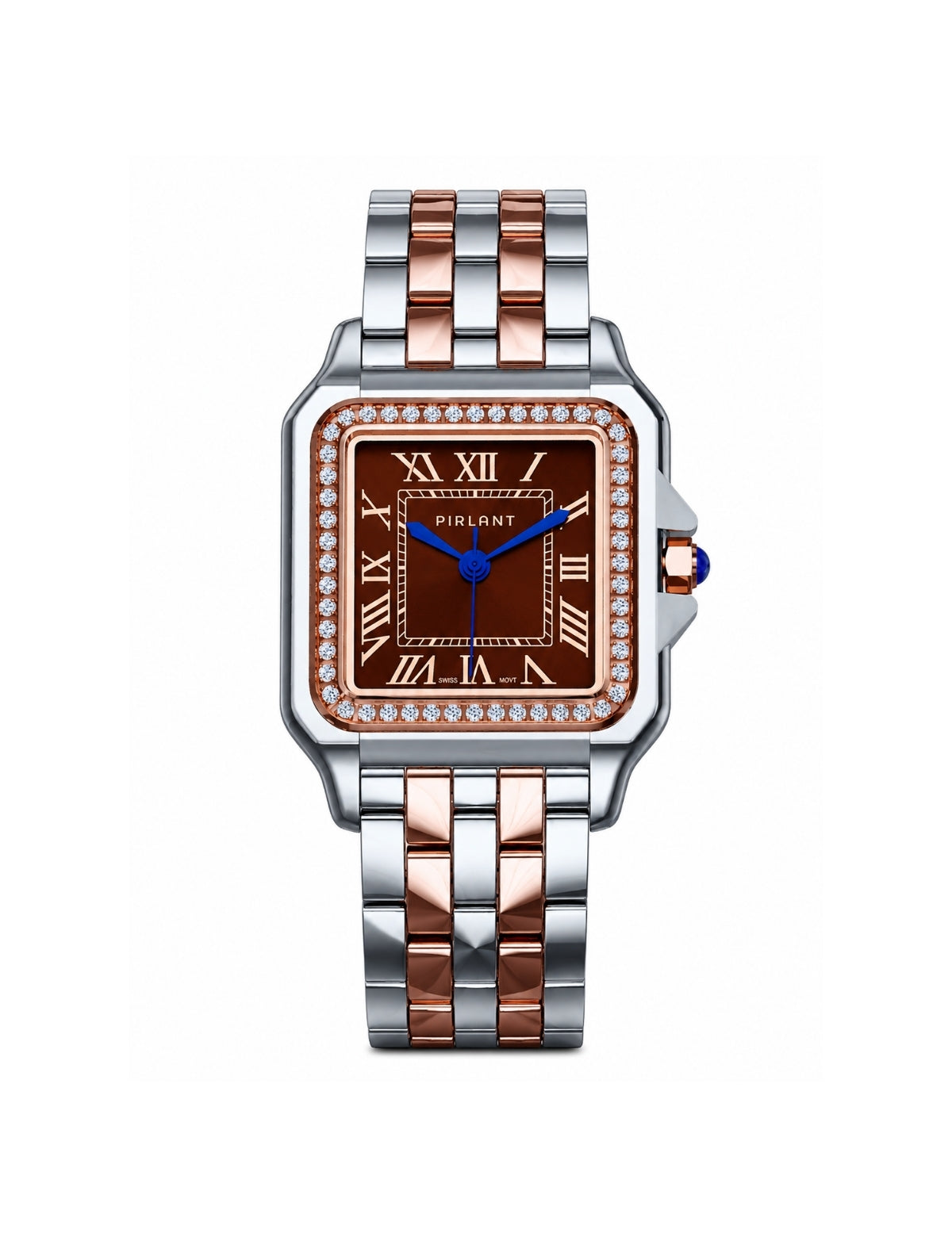 PIRLANT SBL03-3-KA Brown Dial Square Women's Quartz Watch – product photo 4 Main image
