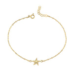 14K Gold Boomerang DenizStar Bracelet