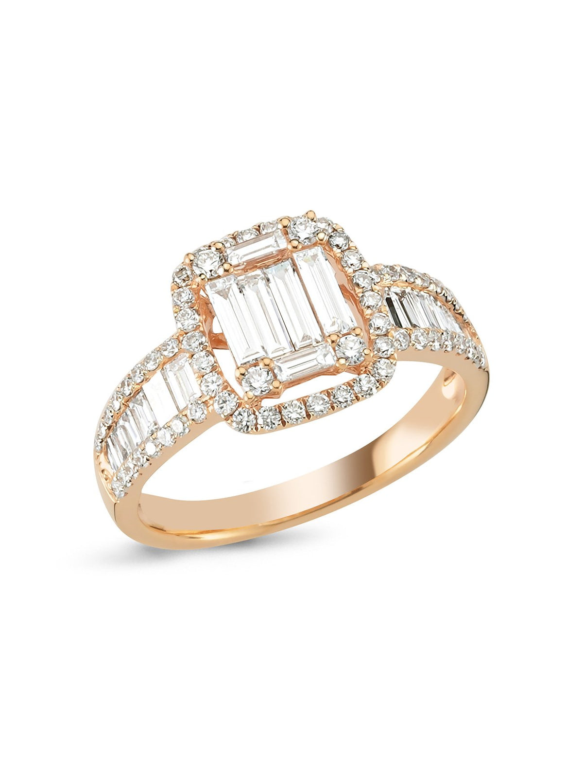1.03 Carat Baguette Diamond Ring