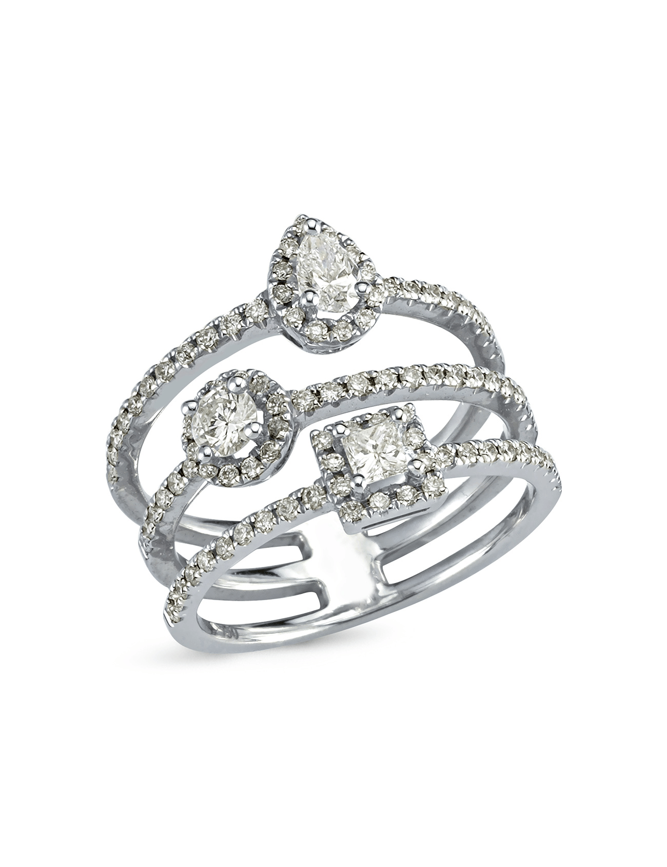 1.02 Carat RowStone-Set Diamond Ring Secondary image