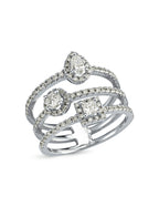 1.02 Carat RowStone-Set Diamond Ring