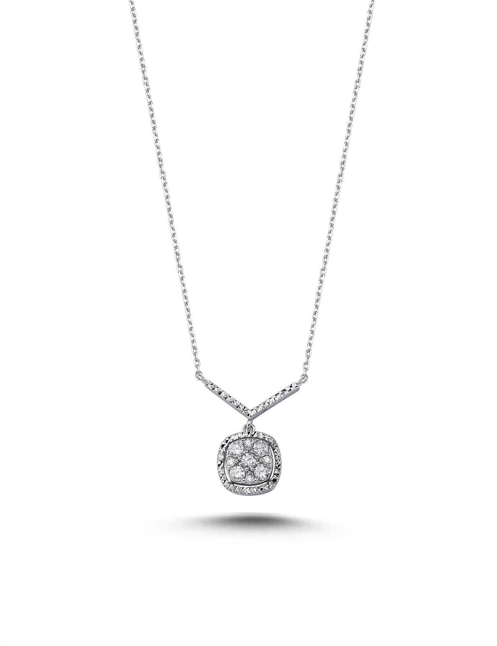 0.22 Carat Diamond Coronet Necklace