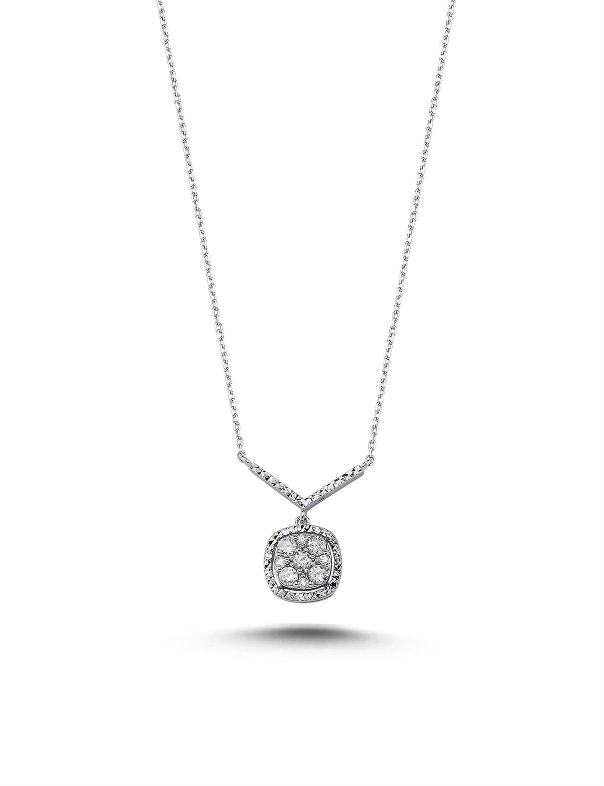 0.22 Carat Diamond Coronet Necklace