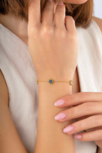 Reversible Black White Mother-of-Pearl Wide 3 Floral Gold Bracelet