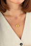 Italian Design Floral Gold Necklace