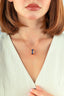 Lapis Stone-Set Rose Gold Necklace