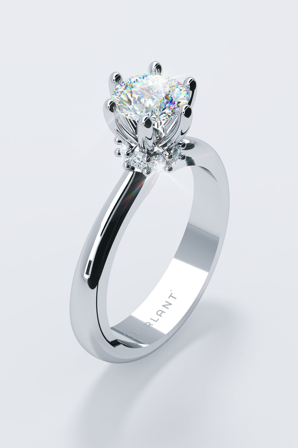 1.16 Carat Frame Stone-Set Diamond Solitaire Ring