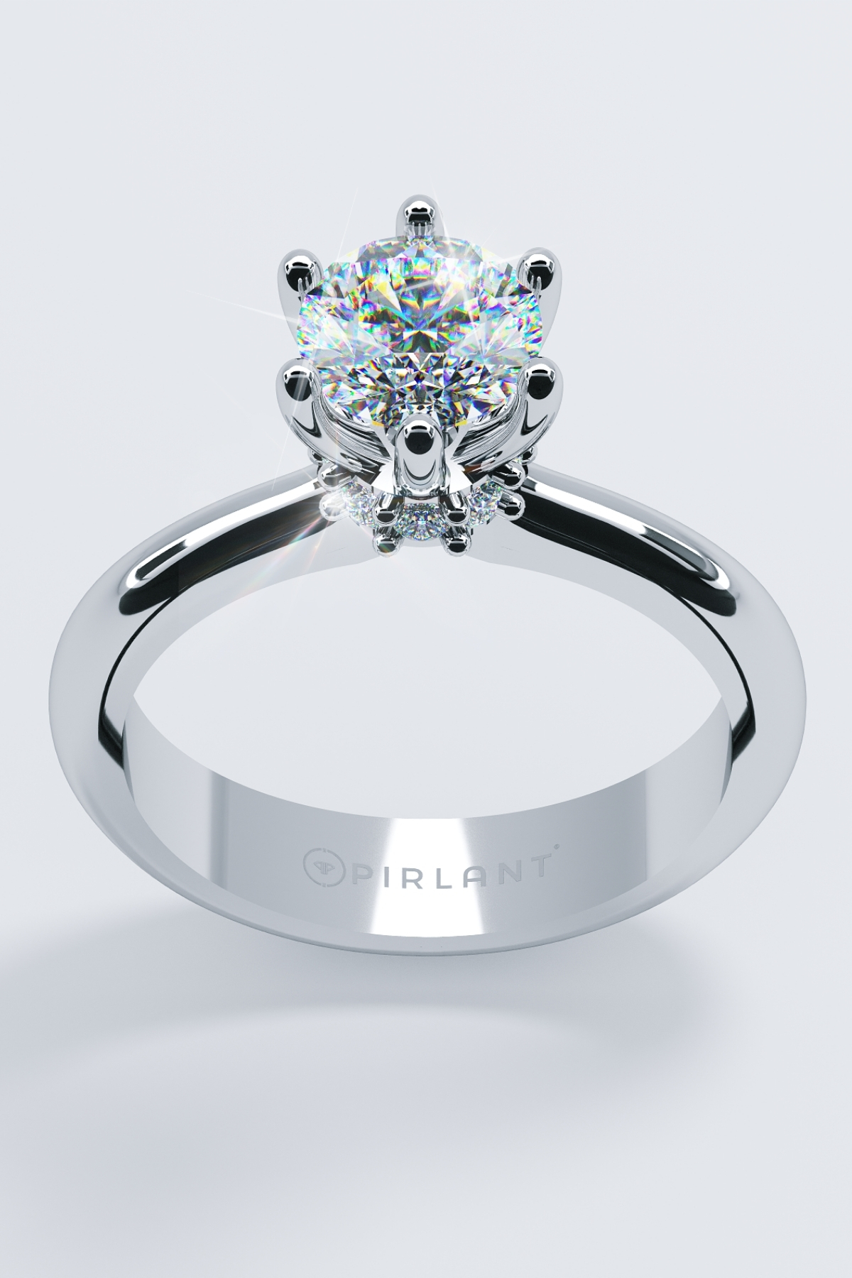 1.16 Carat Frame Stone-Set Diamond Solitaire Ring Secondary image