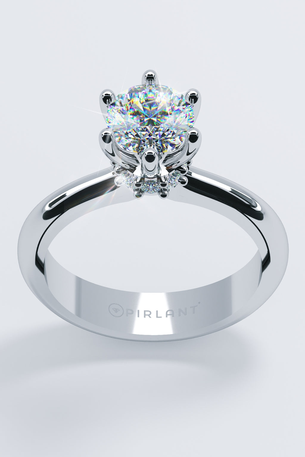 1.16 Carat Frame Stone-Set Diamond Solitaire Ring
